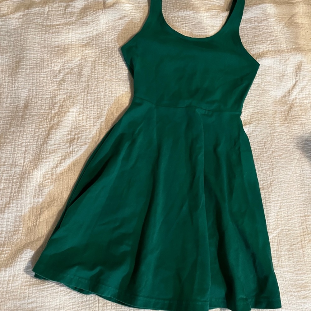 Express Green skater dress